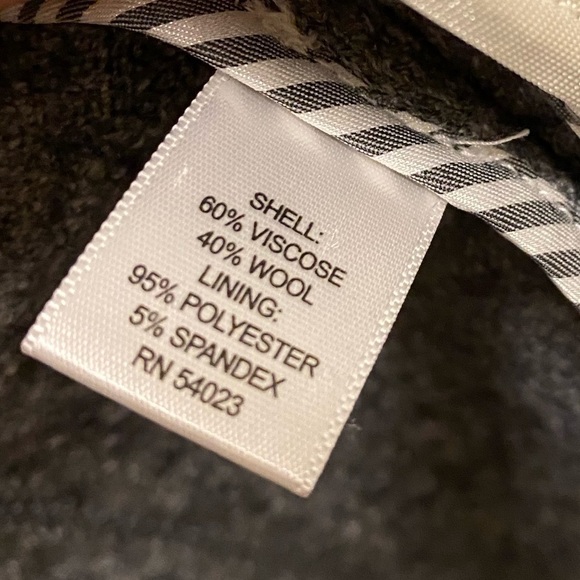 Banana Republic Gray Wool Blend Blazer Size 4 - Picture 11 of 12